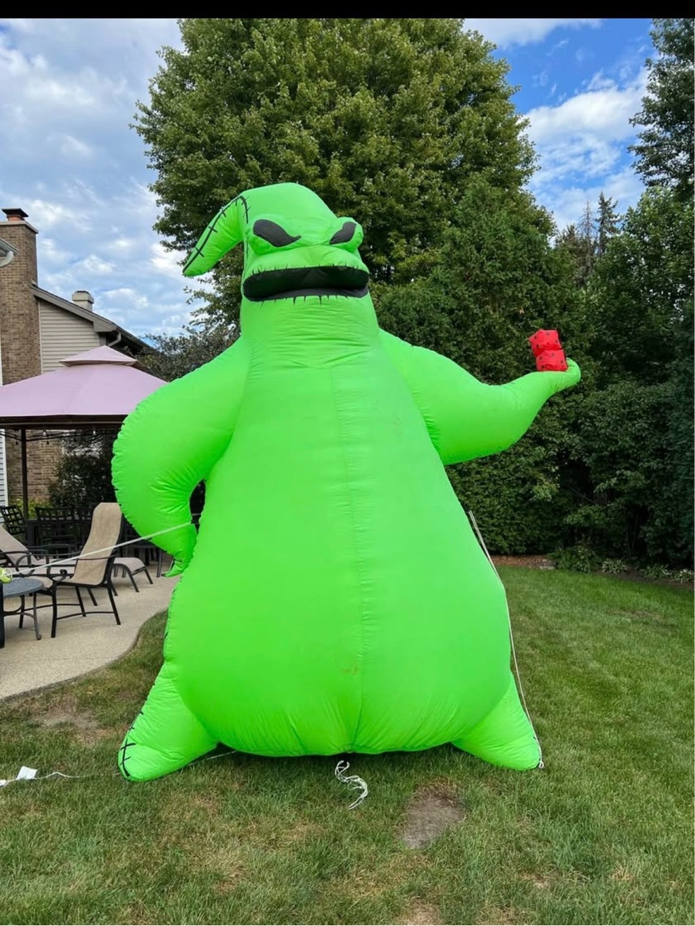 Inflatable oogie boogie Halloween Yard Decoration 10.5 feet